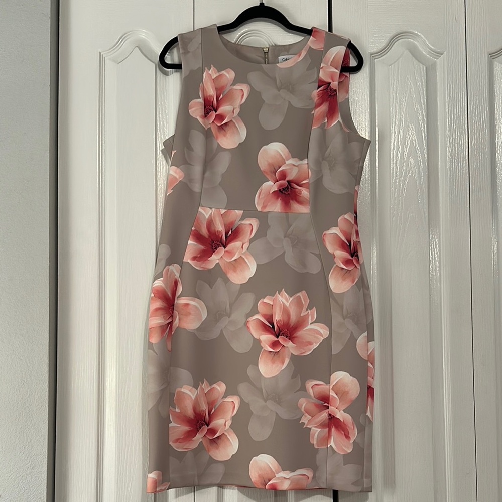 Calvin Klein Floral Sleeveless Dress